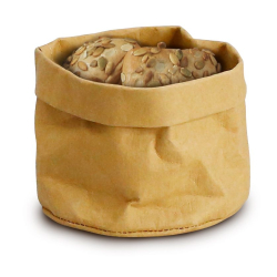 Sac en Papier Kraft Lavable Alimentaire Beige 170x170x150mm - Hendi