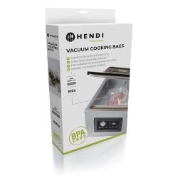 Sacs de cuisson sous vide professionnels 250x150mm (100 unit&eacute;s) pour machine &agrave; chambre - Hendi