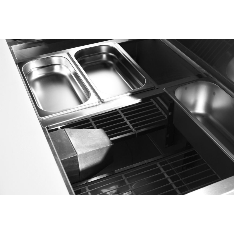 Saladette R&eacute;frig&eacute;r&eacute;e 2 Portes 300L, 912x702x888mm, Poids 68kg - Hendi