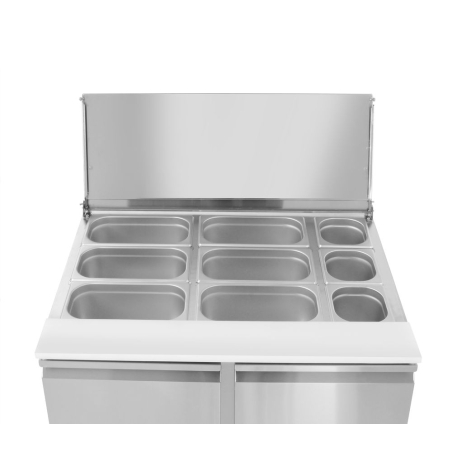 Saladette R&eacute;frig&eacute;r&eacute;e 2 Portes 300L, 912x702x888mm, Poids 68kg - Hendi