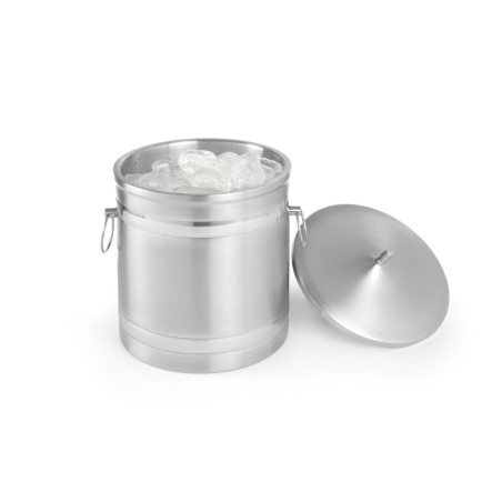 Seau &agrave; gla&ccedil;ons BarUp, double paroi, 5L, Argent - Hendi