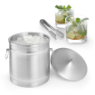 Seau &agrave; gla&ccedil;ons BarUp, double paroi, 5L, Argent - Hendi