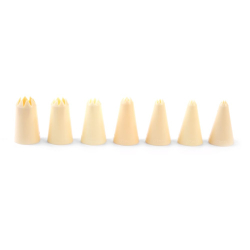 Set de 7 Douilles Dentel&eacute;es Inoxydables - &Oslash; 3-15 mm - P&acirc;tisserie Professionnelle - Hendi