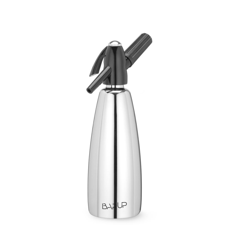 Siphon &agrave; soda BarUp en acier inoxydable, 1L - Hendi