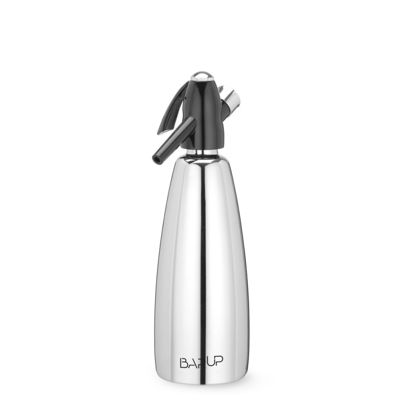 Siphon &agrave; soda BarUp en acier inoxydable, 1L - Hendi