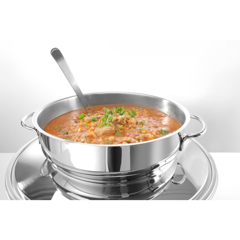 Soupi&egrave;re Chafing Dish Professionnel Miroir, 10L, Profi Line - Hendi