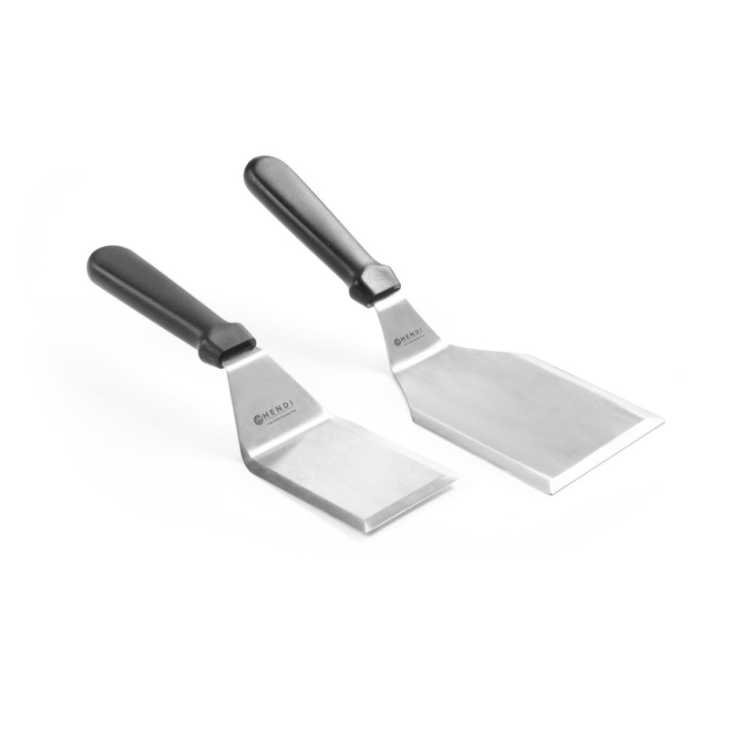 Spatule &agrave; Hamburger Pro Inox/PP Noir 274x76mm, Designed by Robert Bronwasser - Hendi