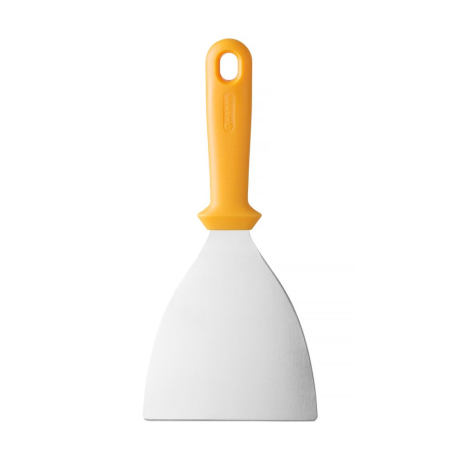 Spatule &agrave; pizza professionnelle en inox et manche PP, 263x132mm - Hendi