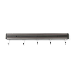 Support magn&eacute;tique mural pour couteaux, 5 crochets, (L)470mm - Hendi