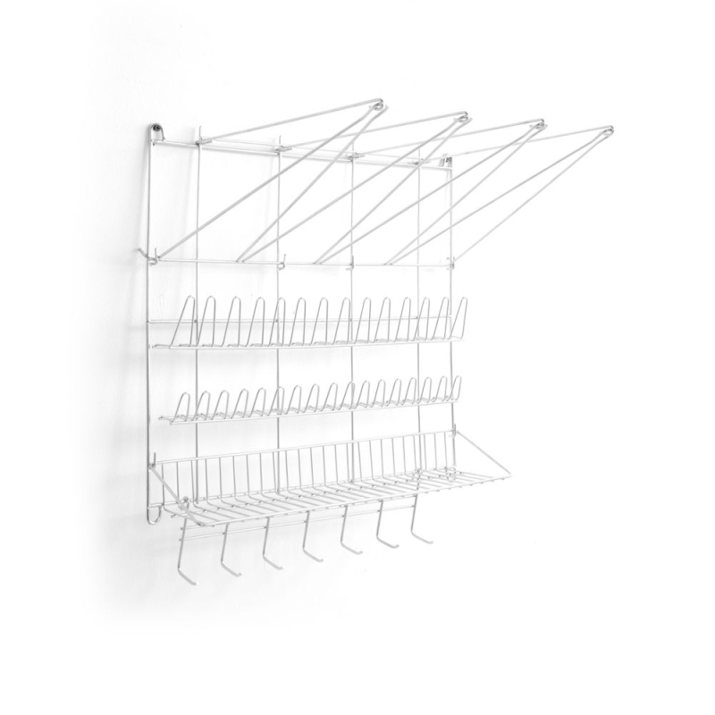 Support Mural Professionnel pour Poches P&acirc;tissier et Douilles, Rangement Ustensiles Cuisine - Hendi