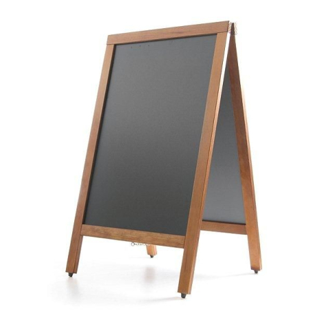 Tableau ardoise de trottoir Noir 50x45x(H)85cm - Hendi