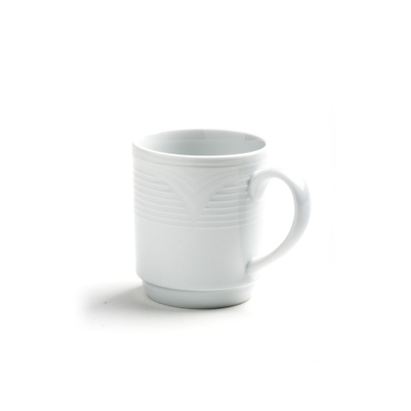 Tasse Mug Caf&eacute; Th&eacute; Professionnel Porcelaine 0,22L Lave-Vaisselle/Micro-Ondes - Hendi