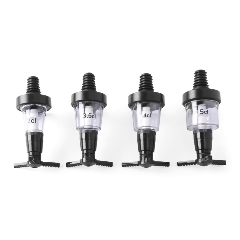 Verseur-doseur anti-goutte 0,04L en plastique/acier inoxydable pour bouteilles - Hendi