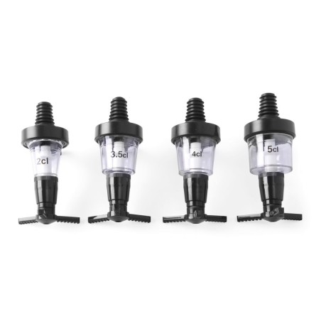 Verseur-doseur anti-goutte 0,04L en plastique/acier inoxydable pour bouteilles - Hendi