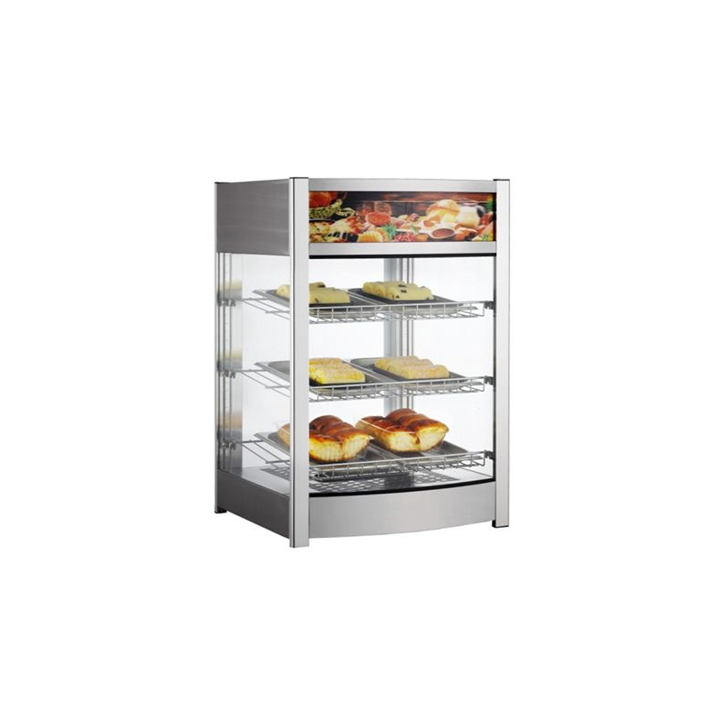 Vitrine de table chauffante professionnelle 97 Litres - Hendi
