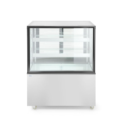 Vitrine r&eacute;frig&eacute;r&eacute;e professionnelle 300L, 2 &eacute;tag&egrave;res, Arktic - Hendi