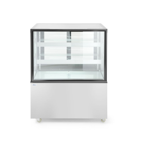 Vitrine r&eacute;frig&eacute;r&eacute;e professionnelle 300L, 2 &eacute;tag&egrave;res, Arktic - Hendi