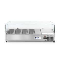 Vitrine r&eacute;frig&eacute;r&eacute;e professionnelle Arktic pour 4 bacs GN 1/3, 1208mm - Hendi