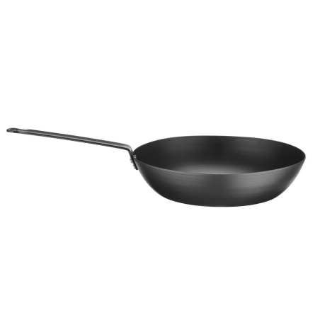 Wok Professionnel en Acier au Carbone ⌀304x530mm, Tous Feux dont Induction, Four 220&deg;C - Hendi