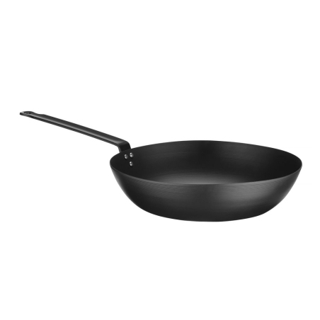 Wok Professionnel en Acier au Carbone ⌀304x530mm, Tous Feux dont Induction, Four 220&deg;C - Hendi