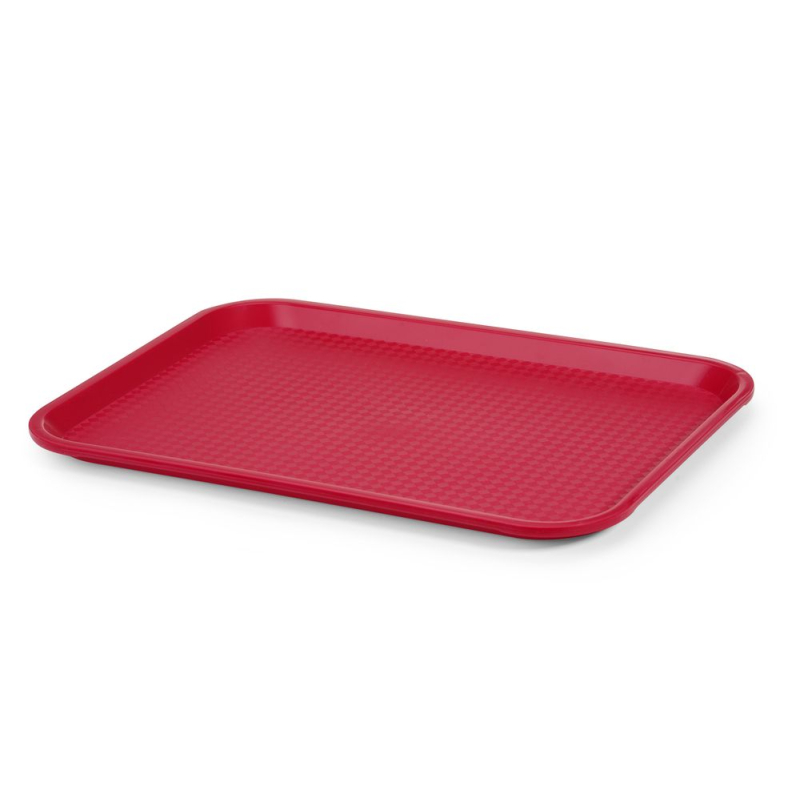 Plateau Fastfood Rectangulaire Rouge 305x415mm - Hendi