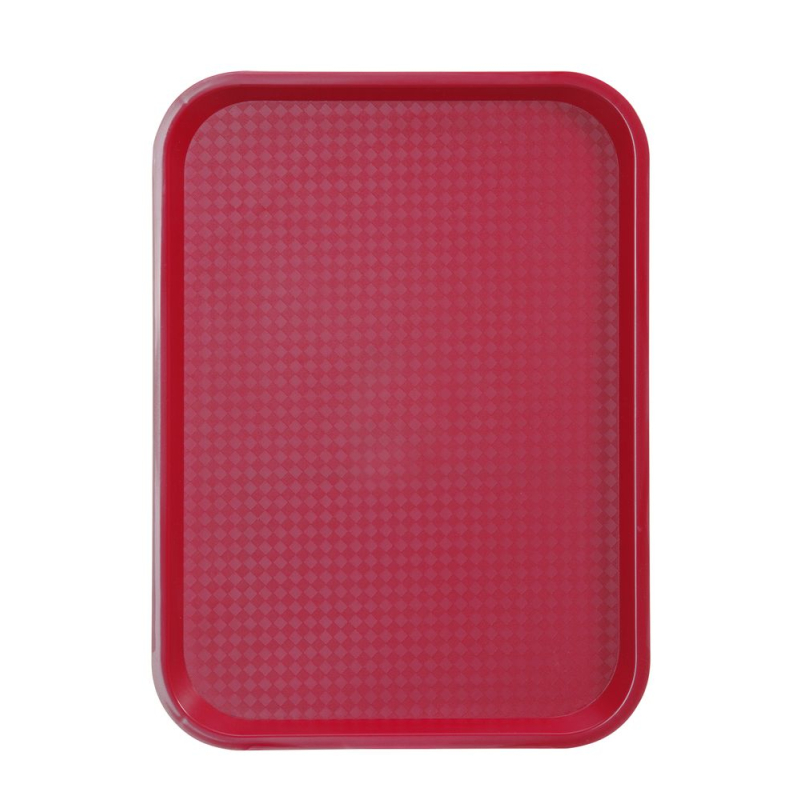 Plateau Fastfood Rectangulaire Rouge 305x415mm - Hendi