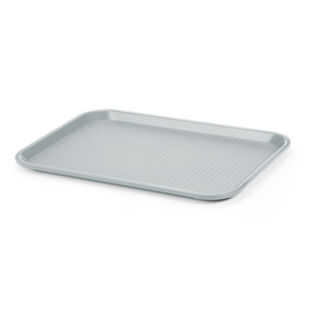 Plateau fast-food rectangulaire moyen gris clair 305x415mm - Hendi