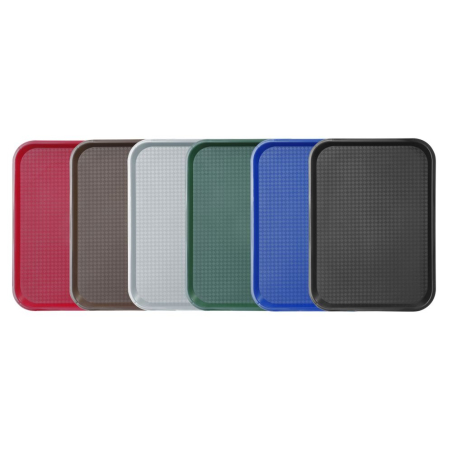 Plateau fast-food rectangulaire moyen gris clair 305x415mm - Hendi