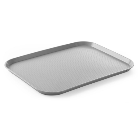 Plateau fast-food grand polypropyl&egrave;ne gris clair 350x450x20mm - Hendi