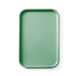 Plateau fastfood polypropyl&egrave;ne GN 1/1, Empilable, Vert, 530x325mm - Hendi