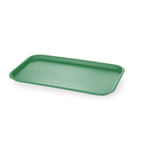 Plateau fastfood polypropyl&egrave;ne GN 1/1, Empilable, Vert, 530x325mm - Hendi