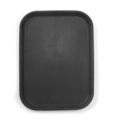 Plateau de service rectangulaire antid&eacute;rapant Noir 255x355mm - Hendi