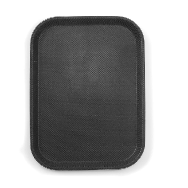 Plateau de service rectangulaire antid&eacute;rapant Noir 255x355mm - Hendi