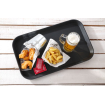 Plateau de service rectangulaire antid&eacute;rapant Noir GN 1/1 530x325mm - Hendi