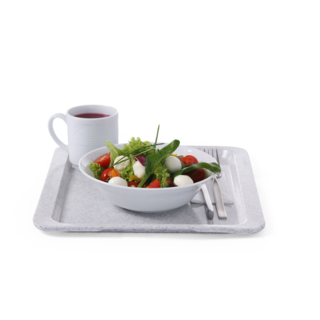 Plateau de service en polyester AmerBox GN 1/2, 325x265mm, Graphite - Hendi