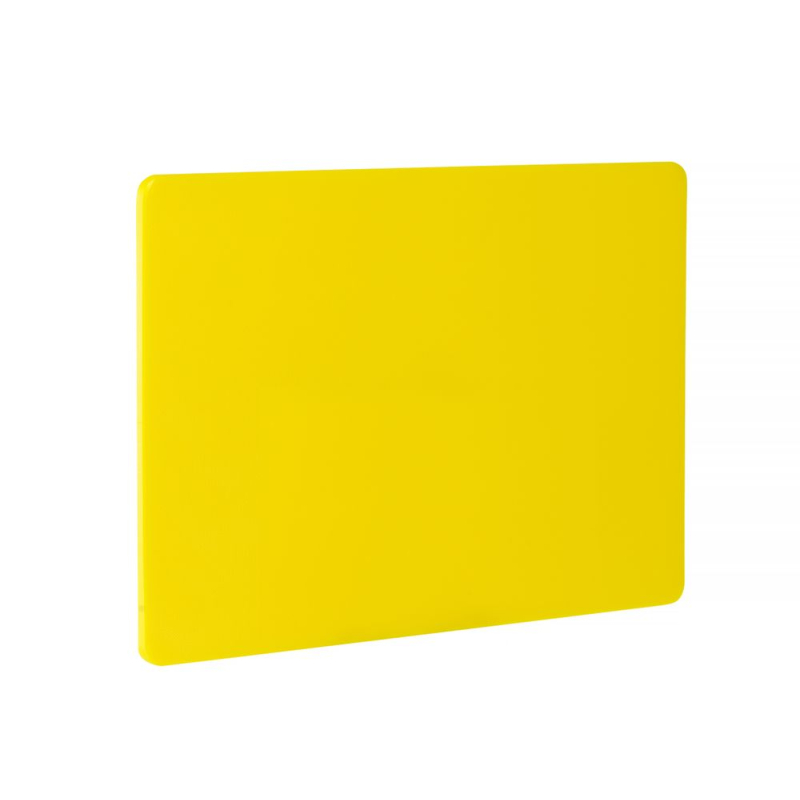 Planche &agrave; d&eacute;couper professionnelle HACCP Jaune 450x300mm - Hendi