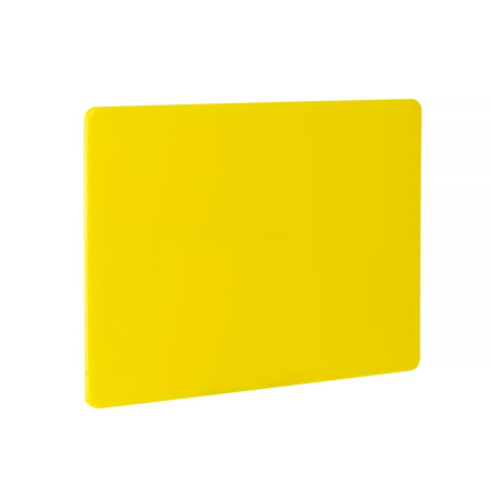 Planche &agrave; d&eacute;couper professionnelle HACCP Jaune 450x300mm - Hendi