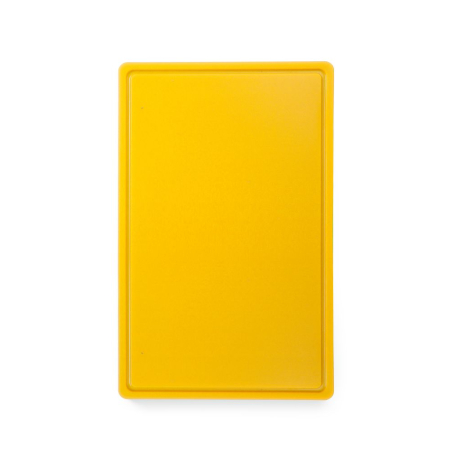 Planche &agrave; d&eacute;couper HACCP Gastronorme 1/1, Poly&eacute;thyl&egrave;ne, Jaune, 530x325mm - Hendi