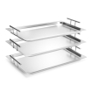 Plateau de Service Rectangulaire Inox avec Poign&eacute;es GN 1/1 - Hendi
