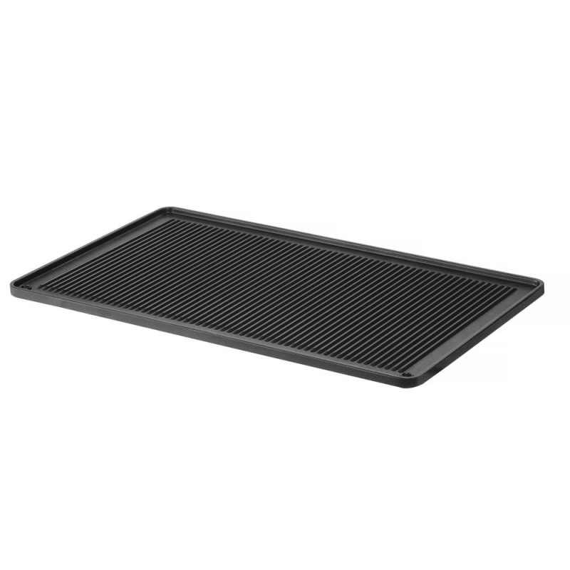 Plaque &agrave; griller rainur&eacute;e aluminium moul&eacute; CONVECTOMAT GN 1/1 (530x325x15mm) - Hendi