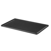 Plaque &agrave; griller rainur&eacute;e aluminium moul&eacute; CONVECTOMAT GN 1/1 (530x325x15mm) - Hendi