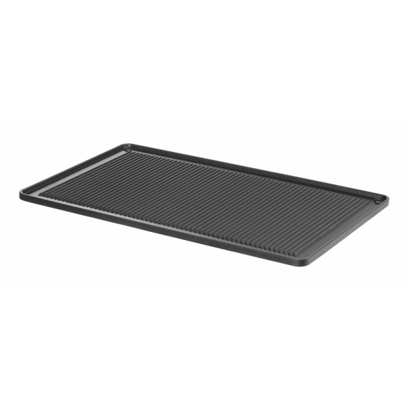 Plaque &agrave; griller rainur&eacute;e aluminium moul&eacute; CONVECTOMAT GN 1/1 (530x325x15mm) - Hendi