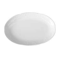 Plat Ovale Porcelaine Professionnel 280x180mm, Vaisselle Restauration R&eacute;f 787069 - Hendi