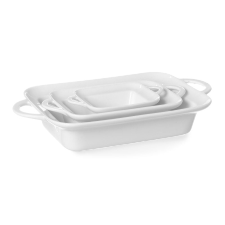 Plat &agrave; tapas rectangulaire avec poign&eacute;es, 160x101x(H)45mm - Hendi