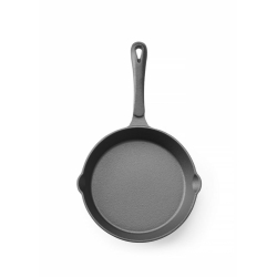 Po&ecirc;le &agrave; frire en fonte, Noir, &Oslash;200mm, Professionnel - Hendi