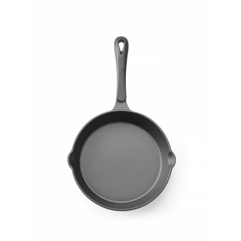 Po&ecirc;le &agrave; frire en fonte, Noir, &Oslash;200mm, Professionnel - Hendi