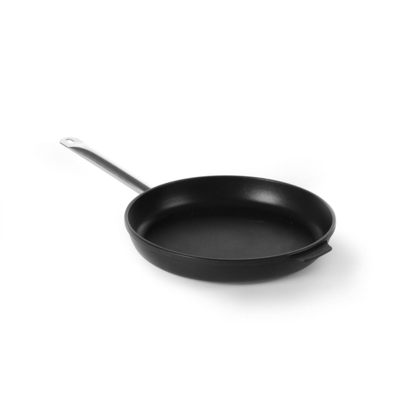 Po&ecirc;le &agrave; frire professionnelle antiadh&eacute;sive Titanium ⌀240mm, en aluminium - Hendi