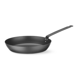 Po&ecirc;le &agrave; frire en acier au carbone ergonomique, compatible four (220&deg;C), ⌀264mm - Hendi