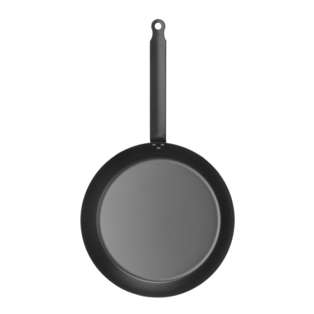 Po&ecirc;le &agrave; frire en acier au carbone ergonomique, compatible four (220&deg;C), ⌀264mm - Hendi