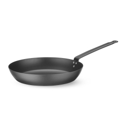 Po&ecirc;le &agrave; frire professionnelle en acier au carbone, manche ergonomique, four jusqu'&agrave; 220&deg;C - Hendi